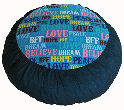 Meditation Cushion Zafu Pillow - Limited Edition - Hope & Dream - color: Hope and Dream