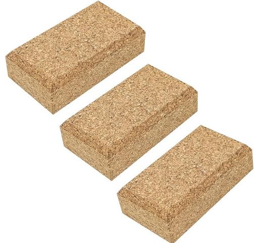 3 Pack Cork Sanding Block, Leather Craft Cork Punching Pad Kit | Cork Sewing Block Hand Sanding Tool for Sandpaper, Woodworking, Furniture Repair, 4-1/4" x 2-3/8" x 1-3/16"