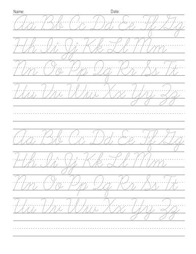 Cursive Handwriting Workbook For Kids: Cursive for beginners workbook. Cursive letter tracing book. Cursive writing practice book to learn writing in cursive (Beginning Cursive Handwriting Workbooks)