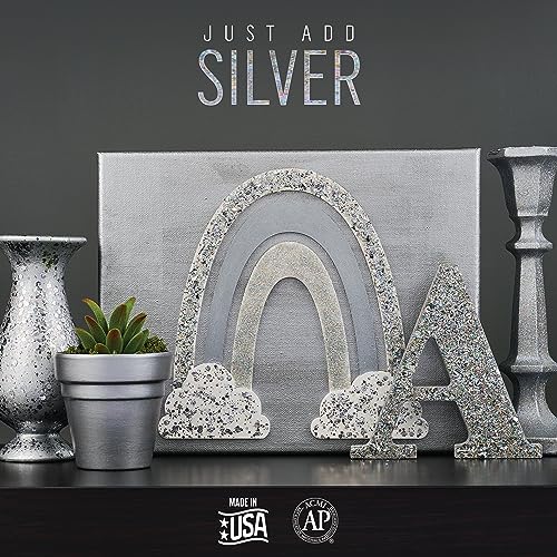 FolkArt Best of Silvers Acrylic Craft Paint Set Featuring 5 Premium Silver Paint Formulas, 96423 - color: Best of Silvers