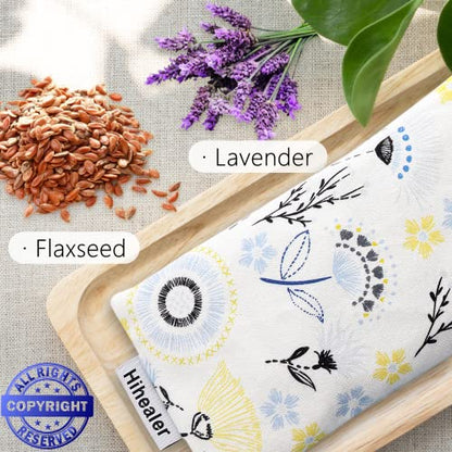 Hihealer Lavender Eye Pillow for Relaxation, Yoga, Sleep, Weighted Eye Mask - color: Blue