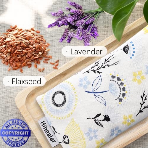 Hihealer Lavender Eye Pillow for Relaxation, Yoga, Sleep, Weighted Eye Mask - color: Blue