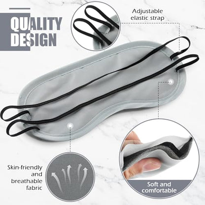 Tarpop 200 Pcs Eye Masks Adjustable Sleeping Mask, Gray - color: Gray