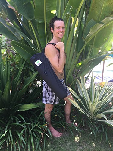 Pure Bliss Yoga Mat Carry Bag - Large & Waterproof Yoga/Pilates Bag With Shoulder Strap & Pocket - Best Y O G A Mat Carrier Travel Tote