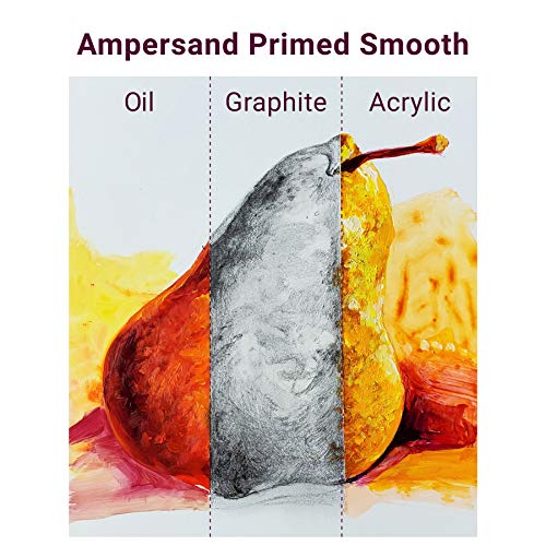 Ampersand Artist Panel Primed Smooth Surface for Painting and Mixed-Media, 1/8 Inch Depth, 12X16 Inch (APS1216) - color: 1/8 Inch Depth, size: 12X16