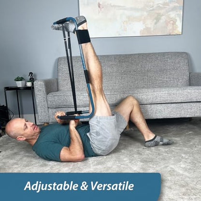 Flex Frame Knee & Hamstring Stretching Device – Adjustable Leg Traction for Knee Pain, Hip Pain, Lower Back Relief, IT Band, Post-Surgery Rehab, Knee Inversion Stretching.