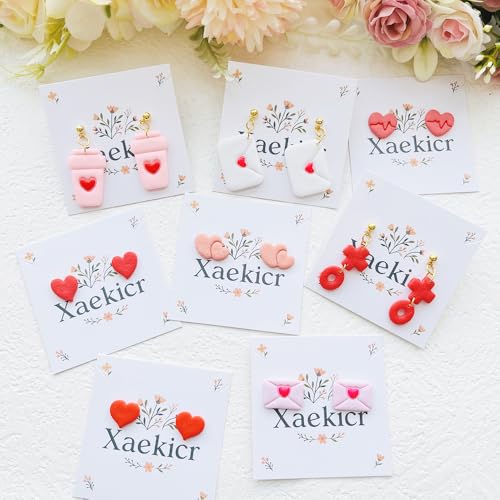 Heart Theme Polymer Clay Cutters Set – Molds, Clay Cutters for Polymer Clay, Clay Earring Tools - color: L color