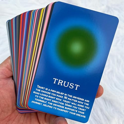 DPEHAKMK Emotional Healing Oracle Deck, 56 Oracle Cards for Beginners, Mindfulness, and Spiritual Growth, Affirmation and Reflection Deck