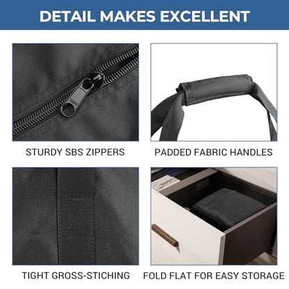 COOLBEBE 45 Inch Tripod Carrying Case - 45x7x7 Inch Storage Bag, Black - size: 45"x 7"x 7"