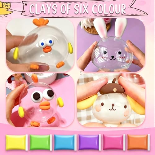 BENWIL Make Your Own Squishies Nano Tape Bubble Kit for Kids, DIY Squishy Stress Ball Making Maker Kit, Party Favors for Kids 4-8 8-12 Toys for Classroom Birthday Xmas Gifts