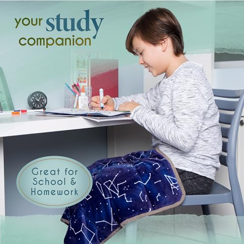 Florensi Weighted Lap Pad 5 lb 20 x 23 in Blue Sensory Relax Blanket - size: 5lb