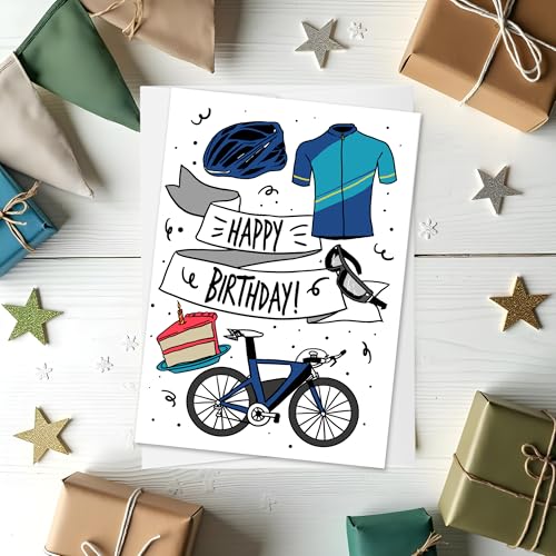 Happy Birthday Outdoor Cyclist – Male - style: Cycle M
