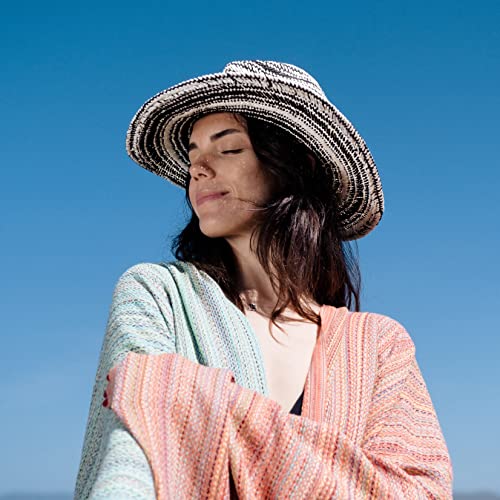 BAY LAUREL Turkish Beach Towel with Travel Bag 39 x 71 Quick Dry Sand Free Lightweight Large Oversized Towels Light - color: Black Mix