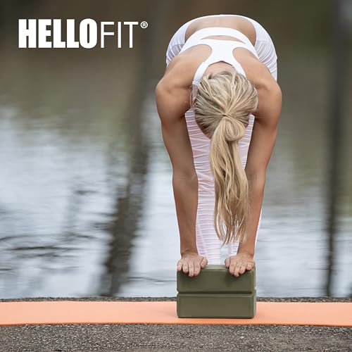 3in Foam Bulk Yoga Blocks, 10 Pack - color: Olive Green