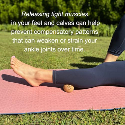 Soxsense Cork Massage Balls & Toe Stretch Bands, 4-Piece Foot Recovery Set