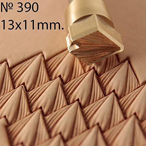 DandS ltd Leather Stamp Tool, Scale, Professional Steel Craft Tool for Leatherworking, Embossing, Carving & Stamping Leather Projects, Belts Wallets & DIY Projects Compatible with Mallet #390 - color: Dragon Scale 0.43" x 0.51"