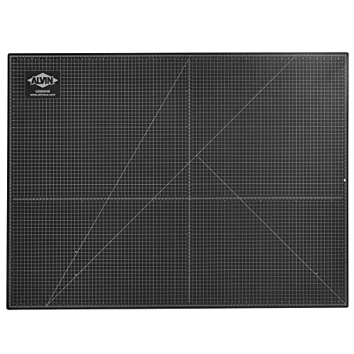 ALVIN GBM Self-Healing Cutting Mat 36 x 48 inch | Double-Sided Green/Black | 5-Layer Gridded Surface for Arts, Crafts and Sewing - Model GBM3648 - size: 48"L x 36"W