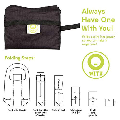 O-WITZ Reusable Grocery Bags | Vibrant Tote Bag For Groceries, Gym, Office, Beach Gear, Toys & More | Washable Design With Large Handles For Maximum Convenience | Folds Into A Small Pouch, Llama - color: Llama