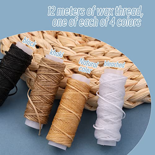 Book Binding Kits Bookbinding Kit Book Binding Materials Bone Folder Tool | 33 Pcs Paper Folding Tool Book Binding Supplies with Sewing Needle Waxed Thread Steel Ruler Awl for Bookbinding - color: 33 Pcs Style B