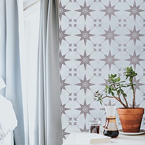2pcs Reusable Tile Stencils 12 x 12 Inch Template for Painting Floor Cement Wall Furniture Wood DIY Home Décor Art Craft - size: 12x12 inch