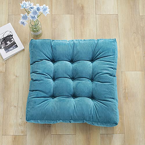 Tiita 22 Inch Square Floor Cushions, Floor Pillow for Sitting, Blue - color: (Square)|blue