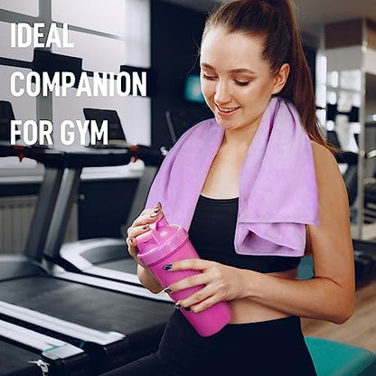 SINLAND Microfiber Gym Towels, Workout Sweat Towel 16x32In - color: Light Purplex3