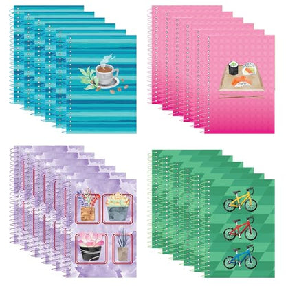 ROARING SPRING Lifenotes Personal Notebook, 7" x 5", 80 Sheets of Recycled Pastel Paper, Spiral Bound, College Ruled, Perforated (Case of 24 - style: 1 Case