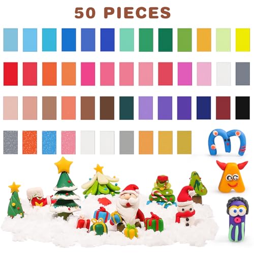 CiaraQ Polymer Clay Kit, Mini Modeling Clay Set | for Kids/Beginners/ Artist, 48 colors - color: 48 Colors