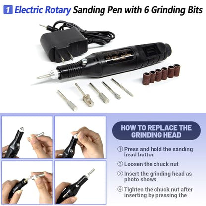 262 Pcs 3D Printer Tool Set w/Bag, Nozzle Kit & Mini Electric Grinder | Basic Model Tools. Removal, Trimming, Finishing. Full-Process Needs. Multi-Spec Cleaning Kit