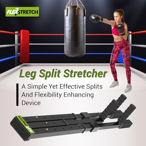 Premium 3-Bar Leg Stretcher Device | Adjustable Flexibility Equipment for Ballet, Yoga, Martial Arts & Home Gym | Stainless Steel | Non-Slip Handles | Adjustable & Portable