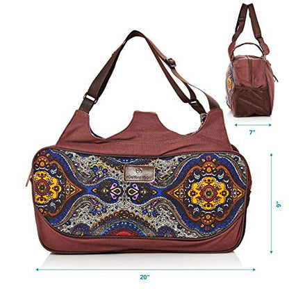 #DoYourYoga Full-Zip Extra Large Yoga Mat Tote Bag with Multi-Functional Storage Pockets for Sports Gym Pilates »Vimalaa« - color: BlueStyle