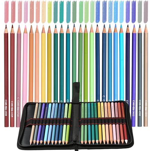 Morandi Pencils,Oil Based Wooden Morandi Colored Pencil Set for Adults Coloring Books Drawing Sketching Art Supplies - color: Morandi