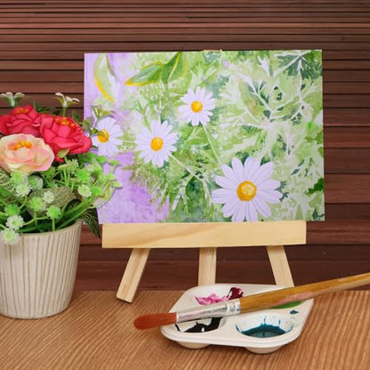 Aodaer 8 Pack Wood Panels 9 x 12 Inch Wooden Panels Canvas Unfinished Craft Wood Boards Panels for Art Crafts Acrylic and Oil Painting Pouring DIY Projects - size: 9 x 12 Inch