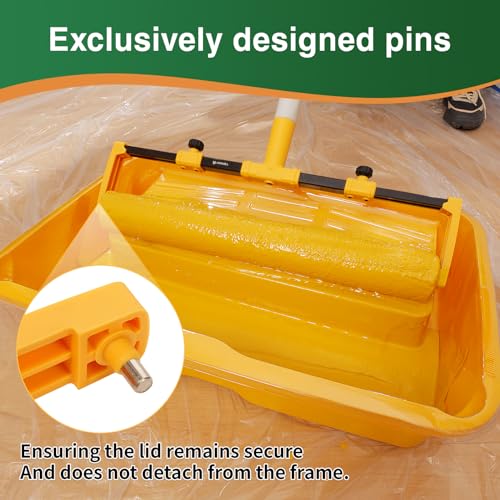 VOOMEY 18"Paint Roller Frame,The Adjustment Range is from 12" to18", Suitable for Large-Scale Painting Projects,Can be Used with an Extension Pole (Pack of 4) - size: 18"Paint Roller Frame (Pack of 4)