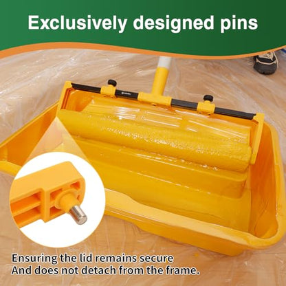 VOOMEY 18"Paint Roller Frame,The Adjustment Range is from 12" to18", Suitable for Large-Scale Painting Projects,Can be Used with an Extension Pole (Pack of 4) - size: 18"Paint Roller Frame (Pack of 4)