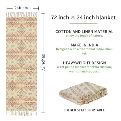 nuveti Cotton Yoga Mat - Absorbent, Grippy Tight Weave, Ashtanga & Hot Yoga Rug, Helps with Slippery Hands & Feet - color: YiDiFei-New
