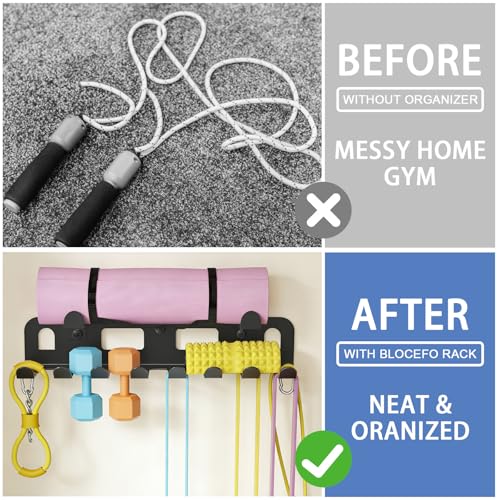 Multi-Purpose Gym Equipment Storage Rack for Resistance Bands