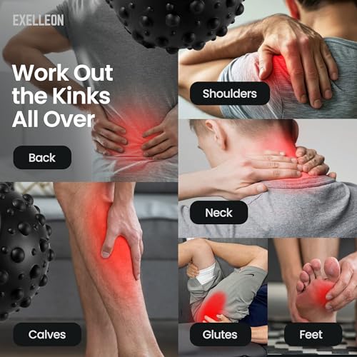 Vibrating Massage Ball for Lymphatic Massage, Back, Neck & Legs