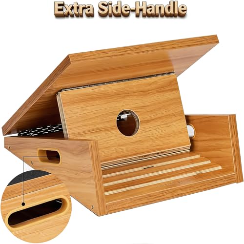 Adjustable Wooden Slant Board, Portable Full-Coverage Stretch Board