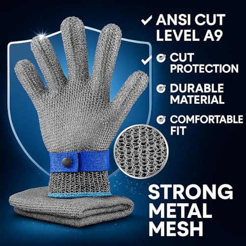 "Titanium Cutting Board for Kitchen – 100% Pure Titanium, Double-Sided Reversible, Non-Porous, Dishwasher Safe, Odor Resistant, Includes Cut-Resistant Gloves & Cleaning Cloth(Medium)"