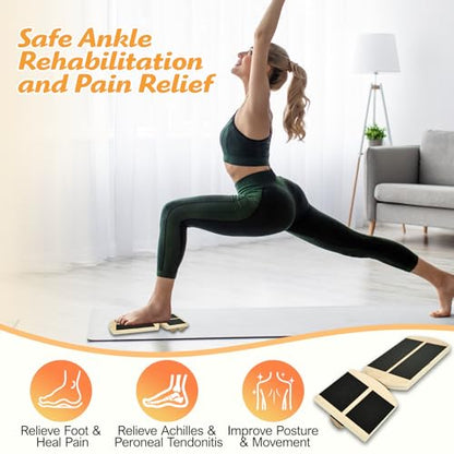 Primst Ankle Balance Board – Non-Slip Single Leg Balance Trainer for Foot Strength & Stability, Rehab, Sprain Recovery, Plantar Fasciitis Relief with Instructions Included