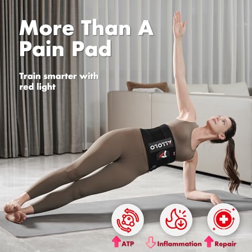 ALLOLO Red Light Therapy for Body, 3 in 1 LEDs Red Light Therapy Belt with Timer Remote Control, 660nm 850nm Infrared Light Therapy Pad for Body Waist Shoulder Knee, 16.7" x 7.9" Large Area - size: 16.7"*7.9"