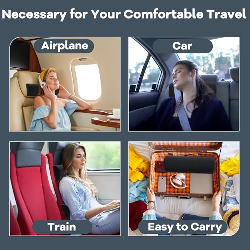 ROYALAY Neck Pillow for Sleeping Round Roll Pillow Including 2 Pack Half Moon Cervical Pillow, Foam Roll Pillow for Pain Reduce, Washable Bolster Pillow for Head Neck Back and Legs, Black - color: Black