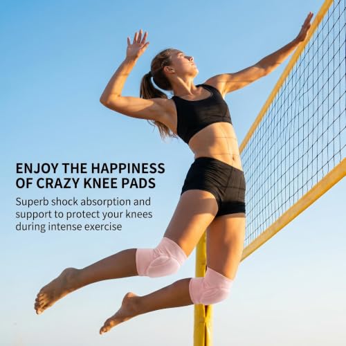Dance Knee Pads for Women - Knee Sleeve,Kneeling Pad,Silicone Anti-Slip,Soft Fabric,Suit for Dance,Volleyball,Yoga,Fitness