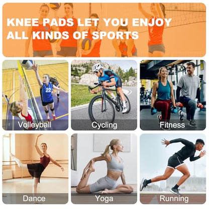 Volleyball Knee Pads for Girls Women Men Youth Kids Knees Protective - color: Blue, size: Small