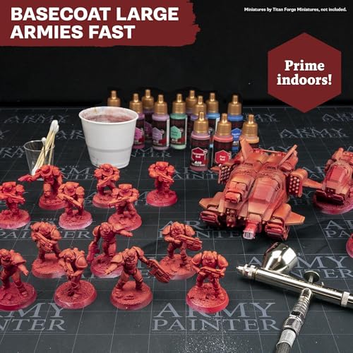 The Army Painter, Warpaints Air Most Wanted Paint Set, 22 x 18 ml | 19 Acrylic Airbrush Paints, incl. 2 Metallics, 1 Fluorescent, 1 Medium & 3 Speedpaints - For Models and Miniature Painting - color: Air Most Wanted Set
