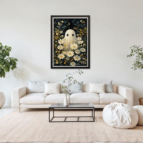 MAXBYE Diamond Painting Kits for Adults Beginners,Halloween 5D Full Round Drill Diamond Art Kit, Easy DIY Dot Painting Gem Craft for Home Wall Art 12x16in - color: ZD062