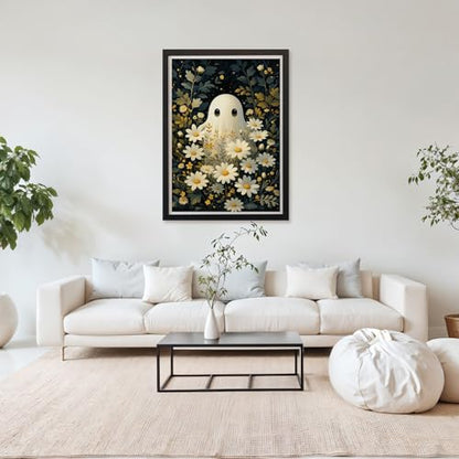 MAXBYE Diamond Painting Kits for Adults Beginners,Halloween 5D Full Round Drill Diamond Art Kit, Easy DIY Dot Painting Gem Craft for Home Wall Art 12x16in - color: ZD062