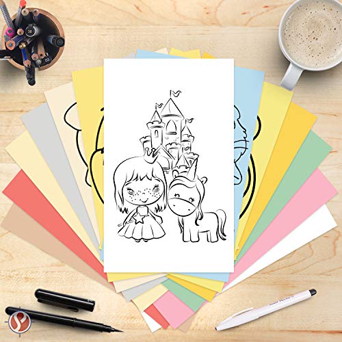 White Paper – Great for Arts and Crafts and Stationery Printing – 8.5 x 14" (Menu/Legal Size) – Regular Paper, 20lb Bond / 50lb Text / 75GSM – Copy, Writing and Printer Paper – 500 Sheets per Pack - color: White