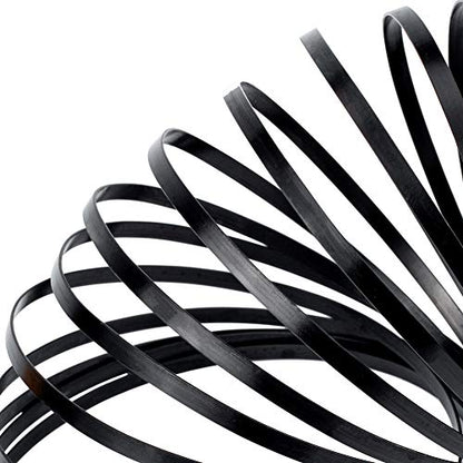 BENECREAT 32 Feet 18 Gauge Aluminum Wire, 5mm Wide Flat Jewelry Craft Wire for Bezel, Sculpting, Armature, Jewelry Making - Black - color: Black, size: 5mm